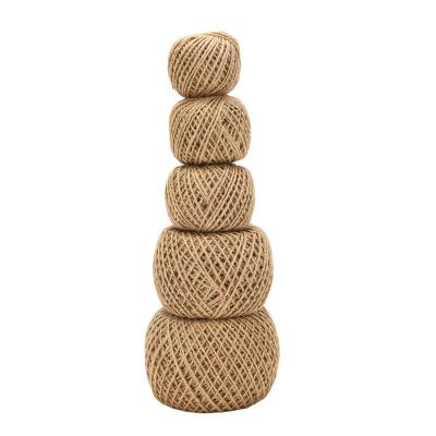 China Natural Twisted Rope Jute Ribbon Jute Rope 50g Natural Hemp Rope Eco-friendly Packing Eco-friendly for sale