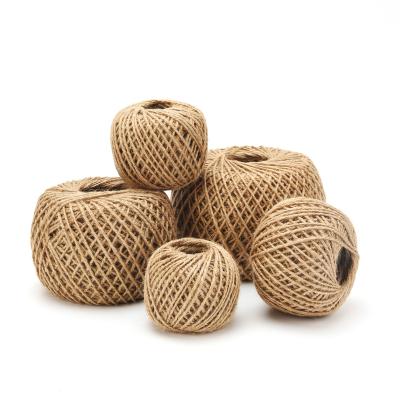 China Eco-friendly Natural 200g Diy Brown Jute Hemp Twine Twine Rope for sale