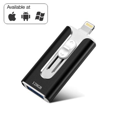 China Pen New Products 3 in 1 USB 3.0 OTG USB Flash Drive 64gb Metal USB Stick for sale