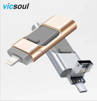 China 2018 Trending Popular Metal Products Vicsoul IOS Flash Drive Otg Usb For Iphone for sale