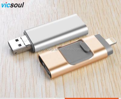 China Metal Wholesale OEM Usb 3.0 Memory Pen Drive 32Gb Otg Usb Flash Drive For IOS And Android for sale