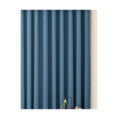 China Hotel color matching cotton living room European two color shade curtain ultra high lengthen nordic single shade cloth fabric for sale