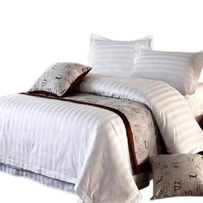 China Nondisposable Linen White Cotton Luxury Hotel Bedding Sets Bed Sheet Customize Size Quantity Blanket Bed Cover Single Available Adult for sale