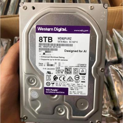 China Human Motion Tracking Western Purple Internal Hard Drive HDD - 7200 RPM, WD82PURZ WD80PURX 8TB Digital Surveillance SATA 6 Gb/s, 8TB Hard Disk for sale