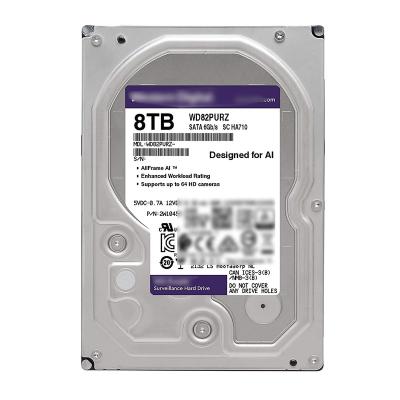 China Purple Hdd WD82PURZ 8TB HDD Internal Surveillance Hard Disk Drive - 7200 RPM, SATA 6 Gb/s, 256MB Cache, Western Seagate Digital for sale