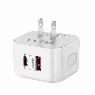 China 20W PD Quick Charger QC3.0 Fast Charge For UK US EU Is Available 20W PD Quick Charger QC3.0 Fast Charge For US UK EU Is Available CE FCC ROSH for sale