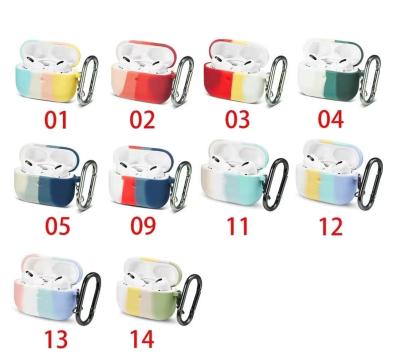 China Wholesales Exquisite Rainbow Color Matching Silicone Cover For Airpods 2 3 for sale