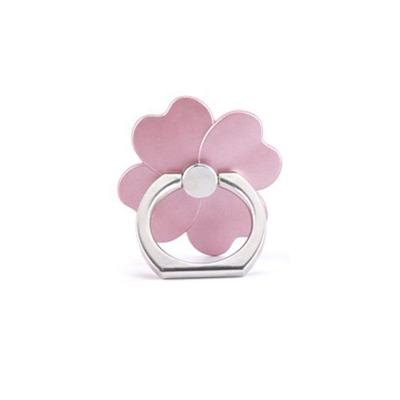 China With Ring Universal Mobile Phone Smartphone Holder Clover Shape Finger Ring Stand Phone Holder For iPhone For Samsung For Huawei for sale