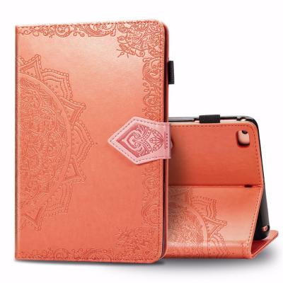 China Stand Auto-sleep Function Magnetic Tablet Case for iPad Mini 1 2 3 4 5 Sleep Wake Wallet Flip Leather Cover Cute Mandala Shell Card Slot Stand Auto for sale