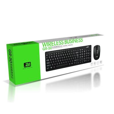 China Fashionable 2.4GHz USB Wireless Keyboard Mouse Business Receiver Desktop PC Combo Set for sale