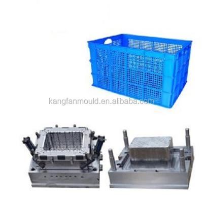 China Plastic Container Basket Basket Box Crate Mold For Soft Shell Crab Farm for sale