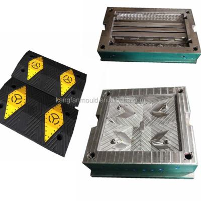 China Plastic molds for press machine to make rubber speed bump for sale