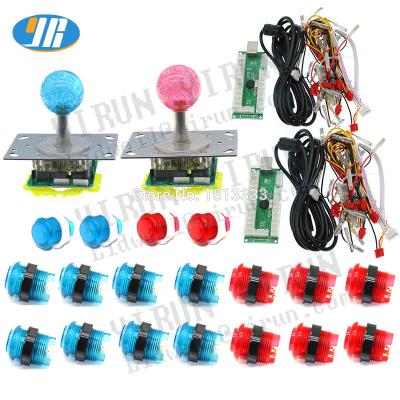 China Use this encoder you can build your own hot arcade machine 2 player Arcade Illuminated push button joystick kit with zero delay USB for electronic game MAME parts for sale