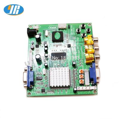 China NEW Arcade Game RGB/CGA/EGA/YUV to VGA Video Converter HD Converter Board Hot Green Board 115mm x 105mm for sale