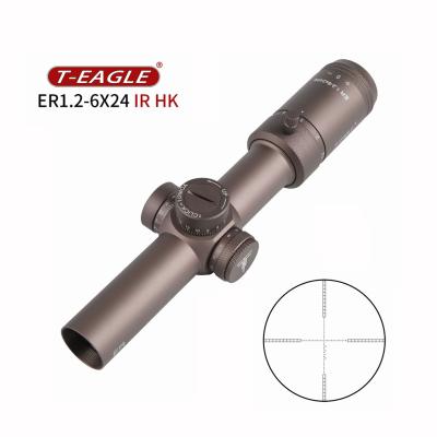 China Waterproof/fogproof/shockproof optics hunting squares and accessories T-Eagle ER 1.2-6X24 IR fast aiming tactical riflescope for air guns for sale