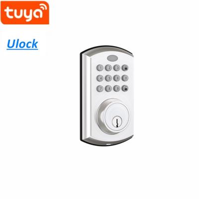 China Ulock Office/Home/Garage Waterproof Tuya App Wifi Keyless Automatic Entry Deadbolt Smart Lock For Office Home for sale