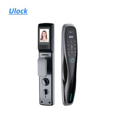 China Viewer Function Digital Home Security Door Fingerprint Smart Door Lock With Camera for sale