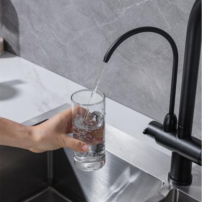 China New Spray Design 3 Ways Pull Out Flexible Stainless Steel Kitchen Sink Faucet With Pull Out Sprayer for sale