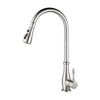 China Fix 2022 Pull Down Docking Flexible Stainless Steel Waterfall Kitchen Shower Faucet Wholesaler for sale