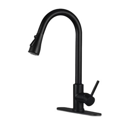 China Sense Faucets New Style Modern Stainless Steel Kitchen Faucets Pull Out To Pull Down Kitchen Mixer Sink Faucet Sink Kitchen Faucets With Sprayer for sale