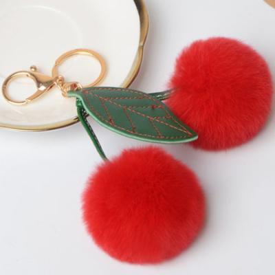 China Fashion Eco-friendly Genuine Charm Mink Fur Pom Poms Ball For Key Chain Handbag Pendant for sale