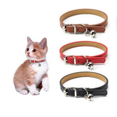 China Personalized creative cat collar Pet accessoriespu leather pet supplies cat collarCat wind cat collarCat collar for sale