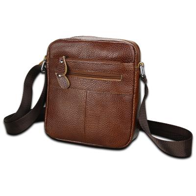 China Custom Made GENUINE LEATHER Genuine Leather Cross Messenger Bag Men Shoulder Bags - Body Bags for sale