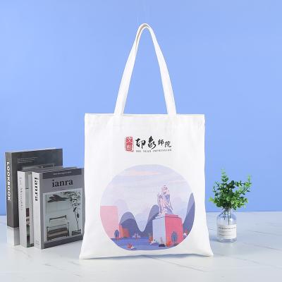 China Canvas Bag Custom Logo Fashion Style Folding Shoulder Shopping Bag Cotton Bag School Custom for sale