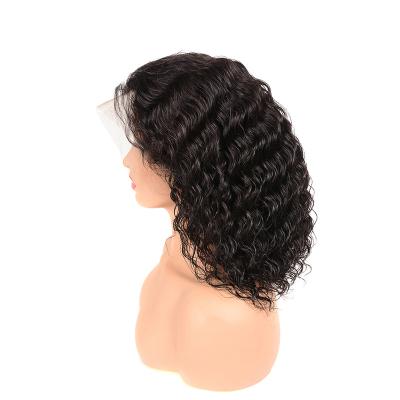 China Brazilian Deep Wave Short Bob Hair Wig ,Brazilian Curly Deep Wave 13x6 Lace Wig Bob Wig for sale