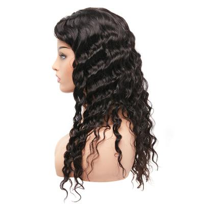 China Wholesale Raw Unprocessed Cambodian Deep Wave Human Hair OEM Loose Deep Wave Lace Front Human Hair Wig for sale