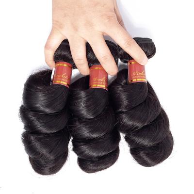 China Cheap Factory Price Unprocessed Raw Virgin Indica Loose Weft Indian Double Wave Hair Extensions for sale