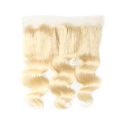 China Single Body Wave Donor Mink Malaysian Hair Bundle 13*4 Blonde 613 Body Wave Bundles Cuticle Aligned Lace Headband for sale