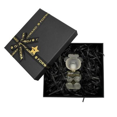 China Recyclable Luxury Black Rigid Cardboard Perfume Oil Scent Mystery Packaging Custom Gift Box For Perfume for sale