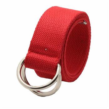 China High Quality 3.8cm Fashion Automatic Buckle Canvas Belt With Metal Tips Mens Designer Nylon Fabric Custom Canvas Belt for sale