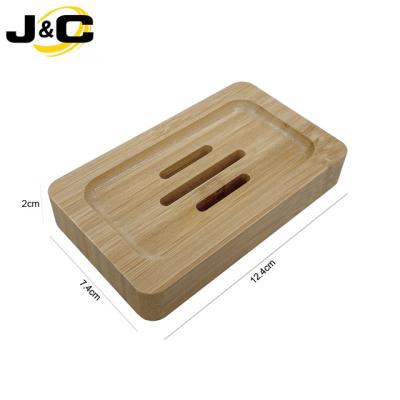 China Hotel Eco-Friendly Unique Travel Bathtub Neat Neat Biodegradable Bamboo Soap Dish Holder Tray for sale