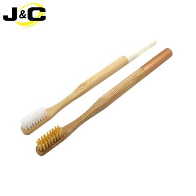 China New Disposable Fashionable Eco-friendly Biodegradable Bamboo Toothbrush With Soft Bristles for sale