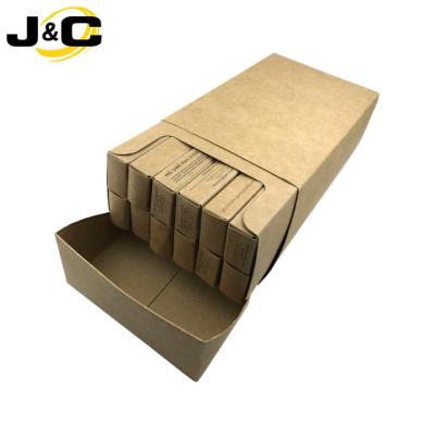 China Larger Biodegradable Eco Friendly Toothbrush Square Cheap Brown Kraft Paper Box For Bamboo Toothbrush for sale