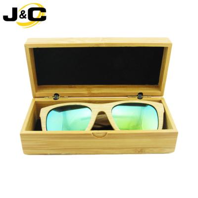 China 100% Custom Logo High Quality Bamboo Sunglasses Sunglasses Case Custom Wooden Crate Package Packaging Boxes for sale