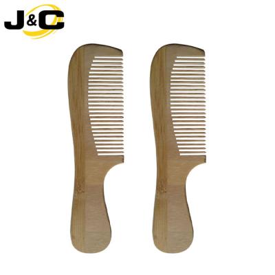 China Hotel Home Wholesale Eco Friendly Hair Care Low Cost Bamboo Comb With Laser Logo Free for sale