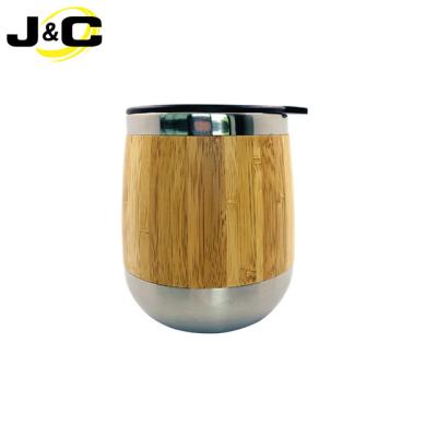 China High quality and natural viable bamboo mug for beer with laser logo in china for sale