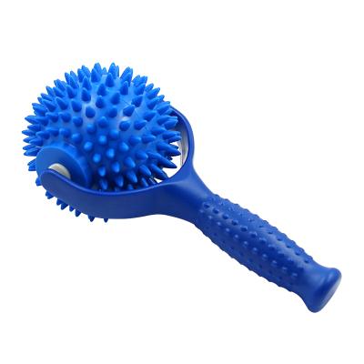 China Wholesale Cheap Soft PVC Massage Tool Handled Foot Shoulder Massage Spike Ball Roller for sale