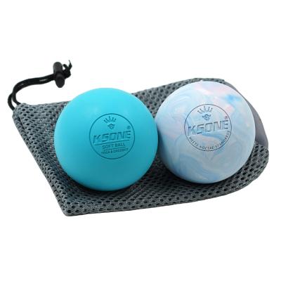 China KSONE Natural Rubber Neck And Back Pain Relief Massage Ball For Deep-tissue Massage With Customized Logo for sale