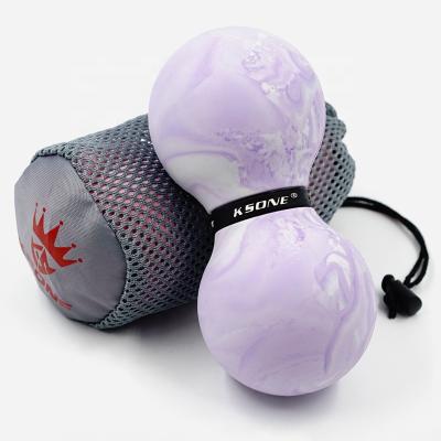 China High Quality Custom Made Double Pilates Logo Double Peanut Body Massage Ball For Neck Massage Ball for sale