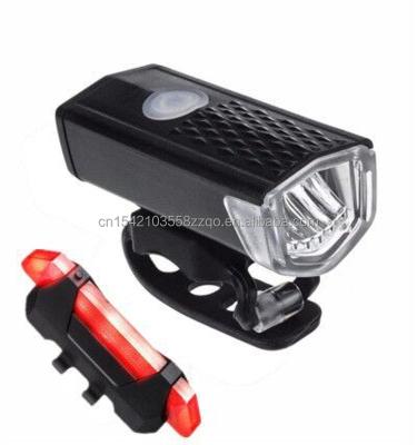 China high quality waterproof usb bike light set rechargeable bicycle led front and rear rear lights 2255+918 for sale