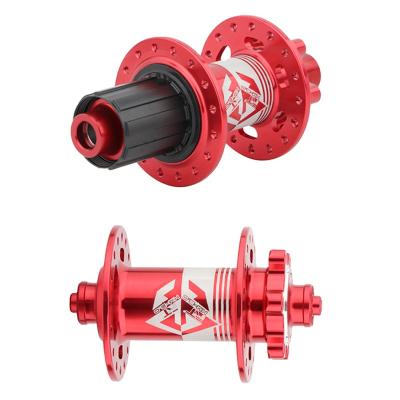 China Hot Selling Aluminum Alloy +7075 Turn Base Quick Release Supporting Road Bike Wheel Hubs 32 Holes Gear Front Rear Thru Axle Bike Hubs for sale