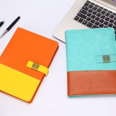 China Eco-friendly A4 B5 A5 PU notebook cover notebook with pen for gift set notebook with usb for sale