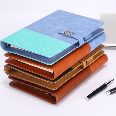 China Custom Eco-Friendly Logo Office Supplies Gift Stationery Business Promotion Sets With Usb Workout Pen Leather Notebook A5 Journal Gift Set for sale