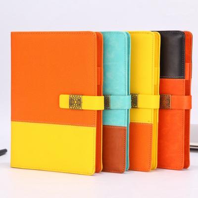 China Marble Spiral Print Eco-friendly Spiral Print Binding Budget Work Planner Notebook 6rings New Arrival Business Notebook 6rings PU Leather Binding for sale