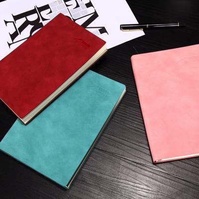 China Wholesale Supplier Custom PU Cover A5 Office Supplies White Soft Leather Cases Eco-Friendly Lined Journal Notebooks for sale