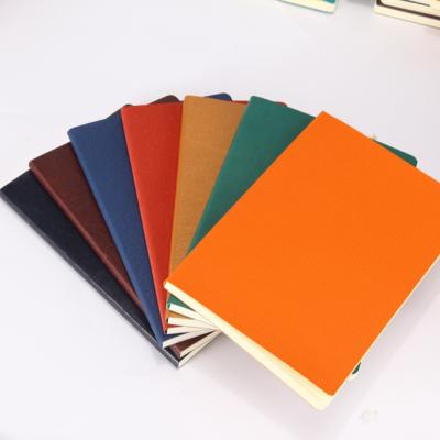 China Eco-Friendly Luxury Business Soft Cover A5 Custom Leather Notepad Customized Embossed Logo PU Notebook for sale